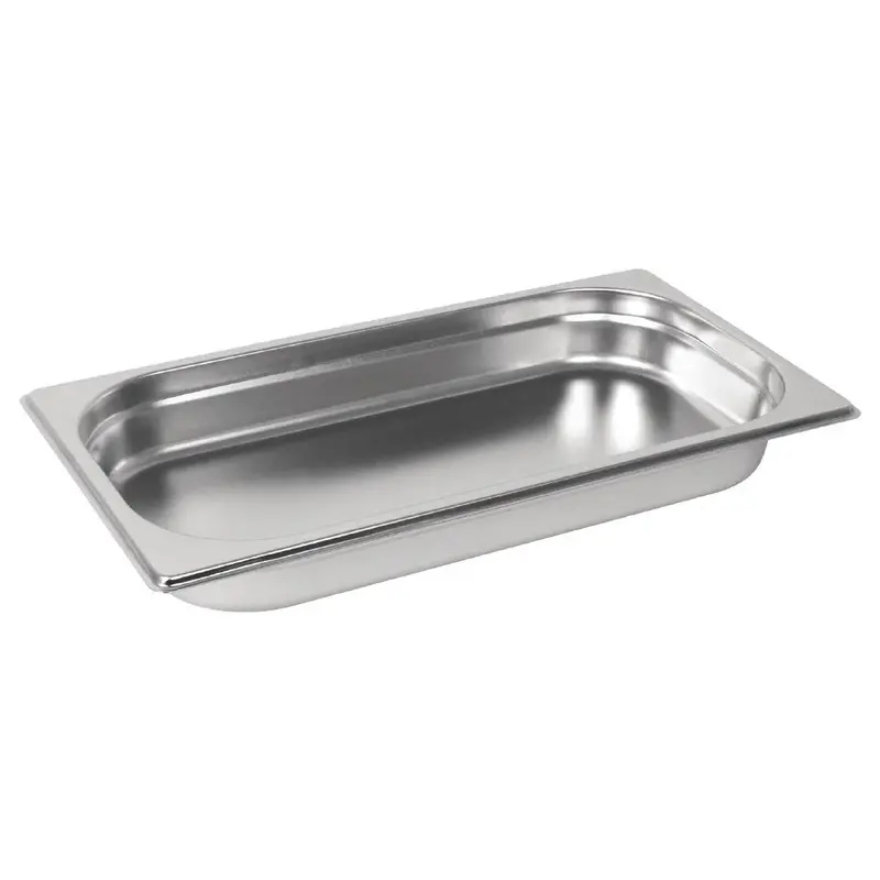 1/3 Gn Stainless Steel Gastronorm Tray – 40Mm Depth – Vogue Gm311-A 1