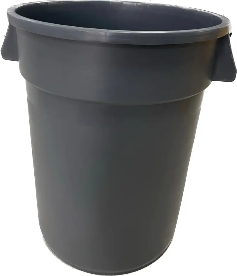 10-Gallon Grey Round Trash Can – Compact, Lightweight, Nsf-Certified 1