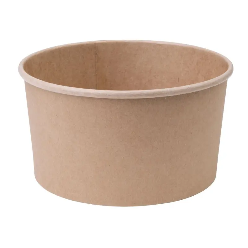 1000Ml Round Kraft Salad Bowls – Fiesta Fb198, 300-Count Large Compostable Bowls 1