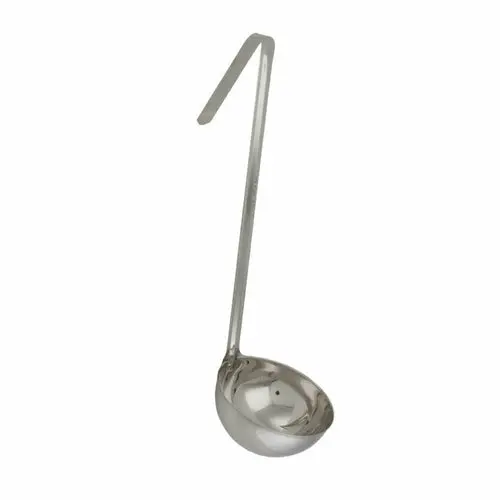 12 Oz Stainless Steel Serving Ladle With Grey Pvc-Coated Handle – Ergonomic Grip Design 1