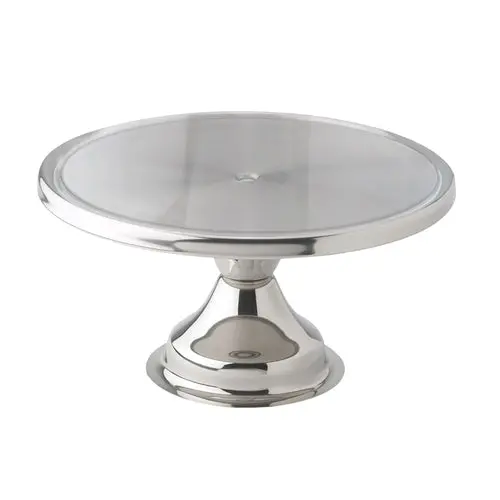 13" Stainless Steel Cake Stand – Heavy-Duty Display Platform, Winco Cks-13 1