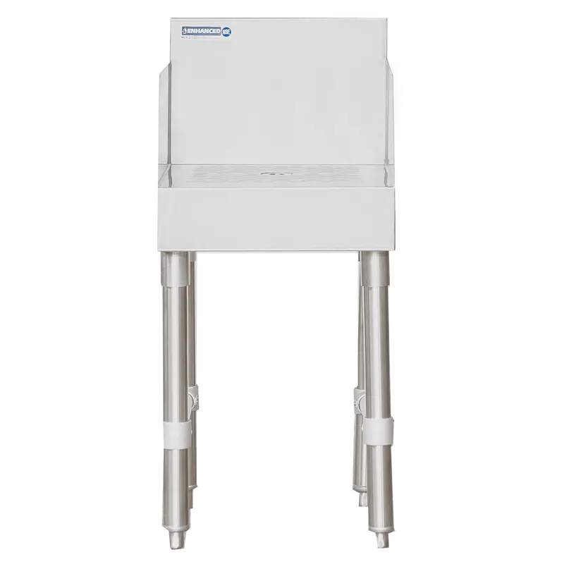 18.5" X 24" Recessed Drainboard Unit With Open Base & H-Brace Legs – E-Rbdu-1815 1