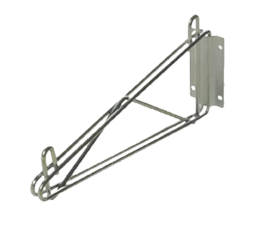 1880 Hospitality 24-Inch Direct-Mount Wall Bracket – Chrome-Plated Shelving Support 1