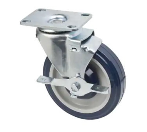 1880 Hospitality 5-Inch Polyurethane Swivel Caster Kit – 4-Piece Set With Brakes 1