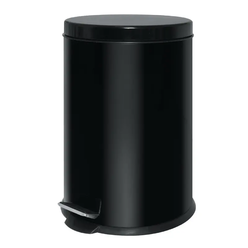 20-Litre Black Stainless Steel Pedal Bin – Gg978 1