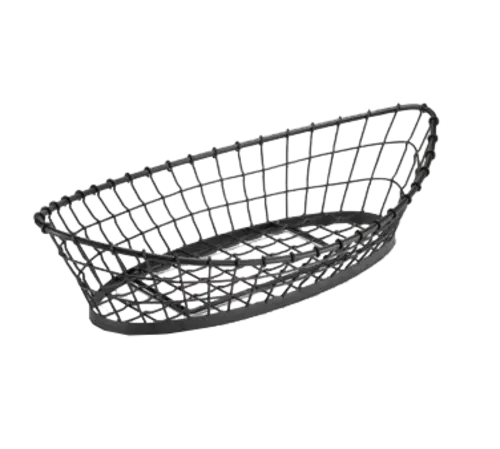 24" X 12" X 6" Grand Master Transformer Oblong Wire Basket – Black Powder-Coated Finish 1