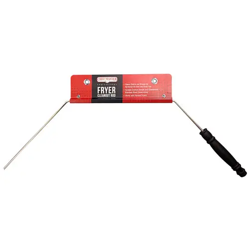 30-Inch Stainless Steel Fryer Cleanout Rod – Commercial-Grade Drain Cleaning Tool 1
