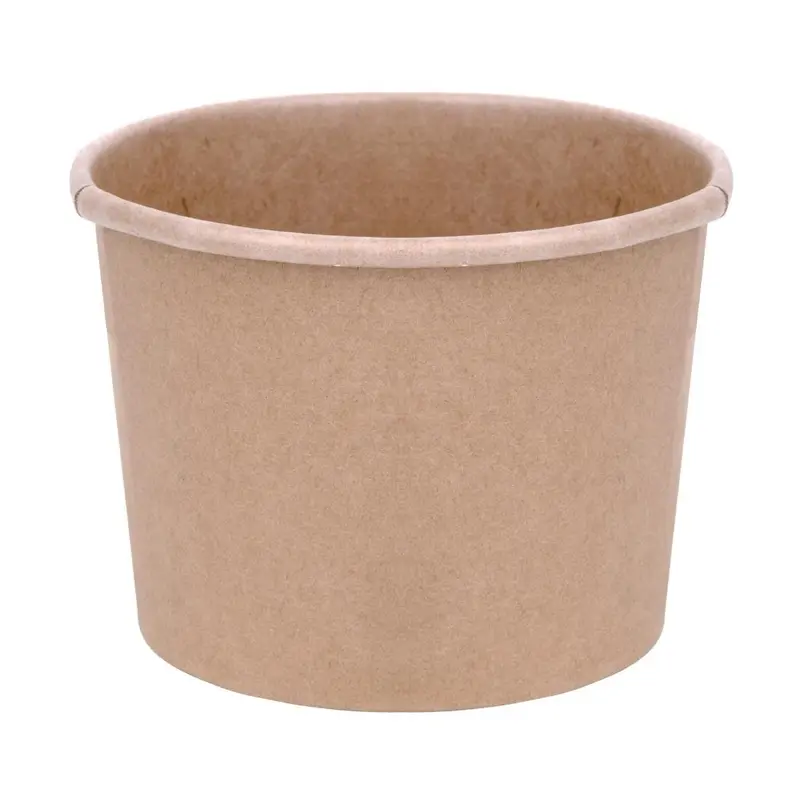 340Ml Compostable Takeaway Soup Containers – Fiesta Fb162, 500-Count Kraft Bowls 1