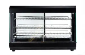 36-Inch Black Heated Pass-Through Display Cabinet – Model E-Hw-136-1 Blk 1