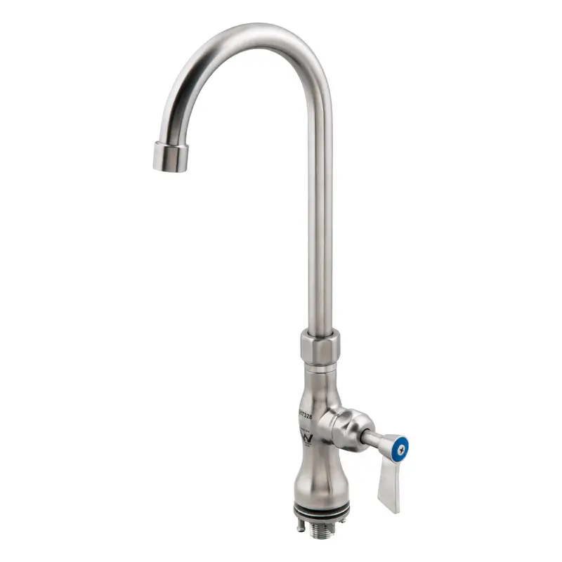 3Monkeez Single-Control Bench Mount Faucet – 12" Gooseneck Swivel Spout, Model T-3Mshg12 1