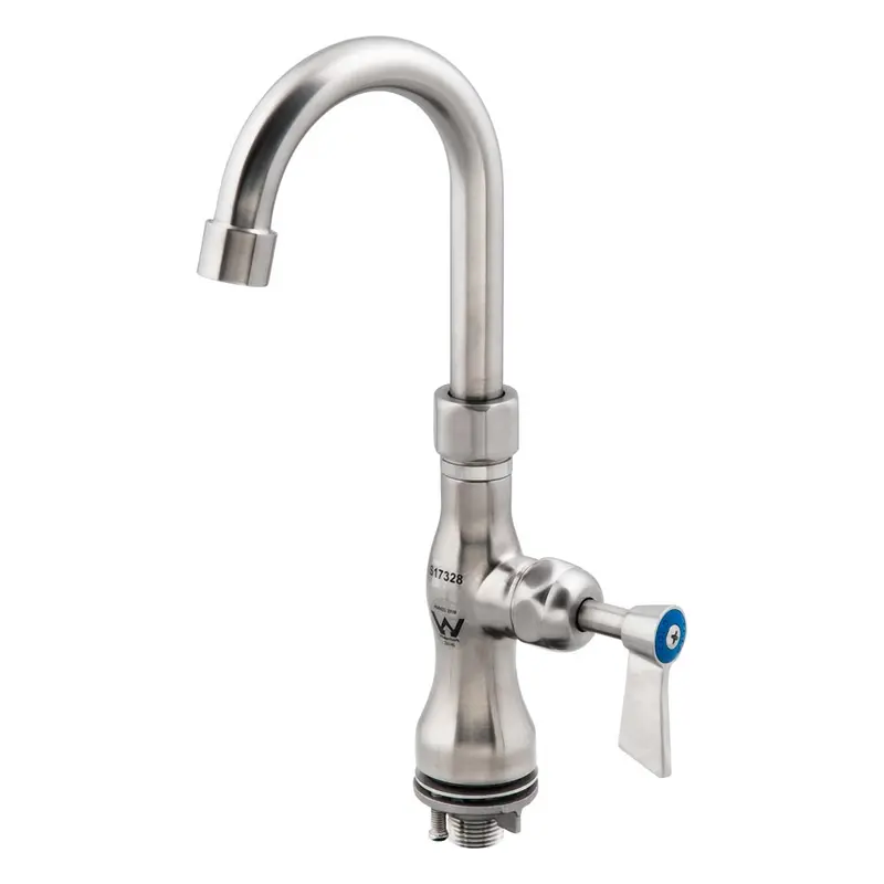 3Monkeez Single-Control Bench Mount Faucet – 7" Gooseneck Swivel Spout, Model T-3Mshg07 1