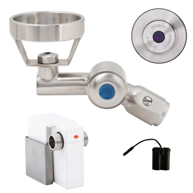 3Monkeez T-3Mss-Bub45Swb 45° Wall-Mounted Battery-Powered Metal Mouthguard Bubbler 1