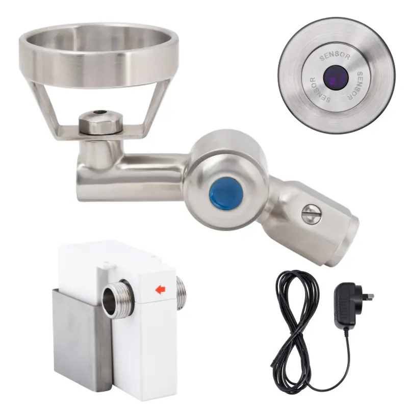 3Monkeez T-3Mss-Bub45Swm 45° Wall-Mounted Mains-Powered Metal Mouthguard Bubbler 1
