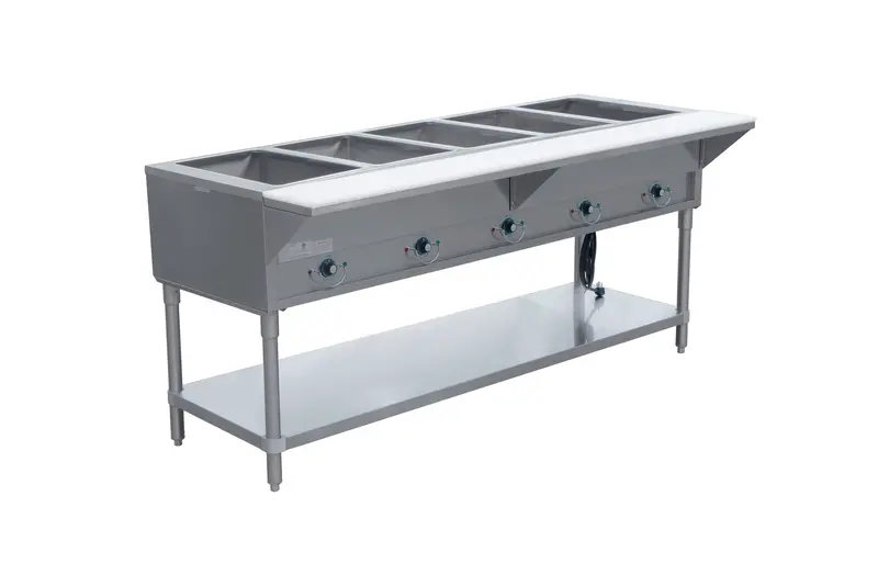 5-Well Electric Hot Food Steam Table – Stainless Steel, 208/240V 1