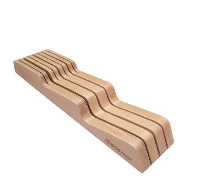 7-Slot Hornbeam Wood In-Drawer Knife Organizer 1