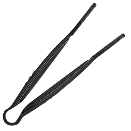 9" Black Polycarbonate Flat-Grip Serving Tong – Thunder Group Plftg009Bk 1