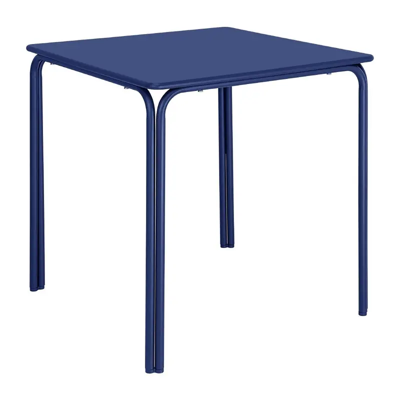 Adeline Steel Square Table – Dark Navy Coating, 700Mm X 700Mm (Hz356) 1