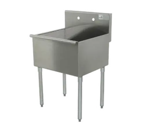 Advance Tabco 4-41-36 Square-Corner Scullery Sink — 36-Inch Single-Basin Design 1