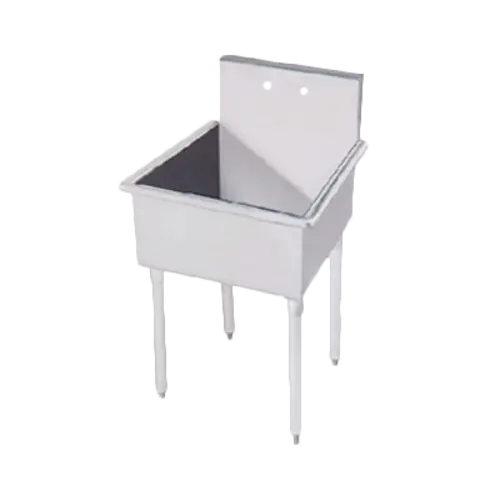 Advance Tabco 4-Op-18 Economy Floor-Standing Service Sink — 24" Wide, Single Compartment 1