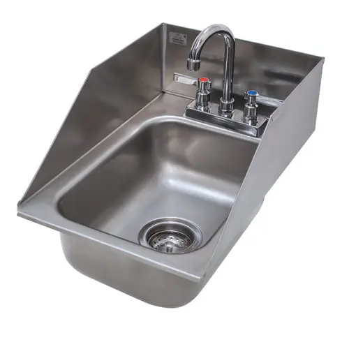 Advance Tabco Di-1-10Sp Single-Compartment Drop-In Sink With 6" Tapered Side Splash 1