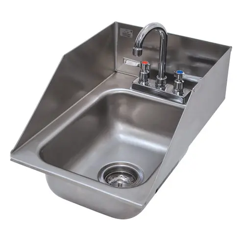 Advance Tabco Di-1-5Sp-1X 10" X 14" X 5" Drop-In Hand Sink With Side Splash 1