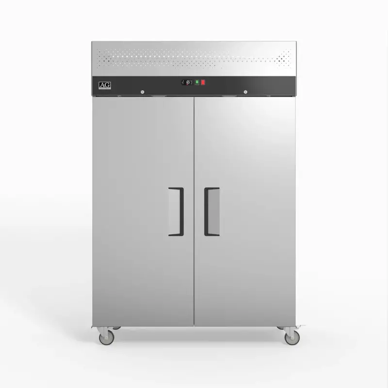 Ag Gnx1000Bt 1000L Double-Door Upright Stainless Steel Freezer 1