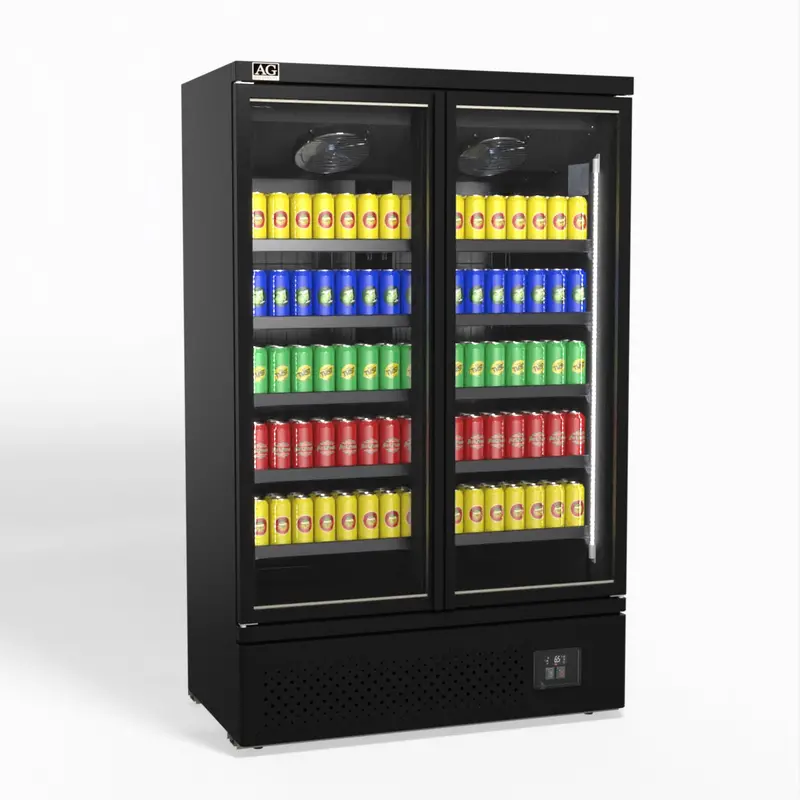 Ag Supermarket Upright 2-Door Glass Display Fridge – Csb1000 (1000 L) 1