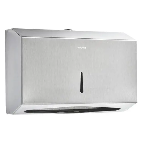 Alpine Alp481S Brushed Stainless C-Fold And Multi-Fold Paper Towel Dispenser 1