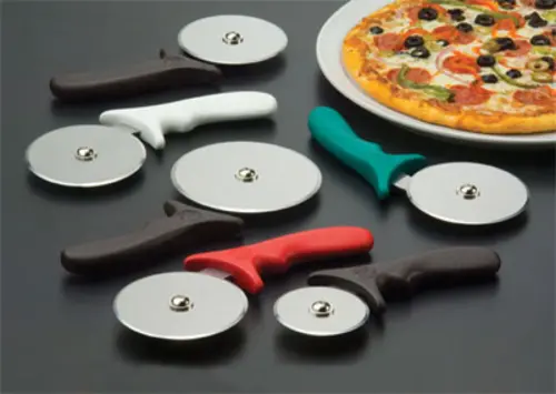 American Metalcraft Pizr2 4" Stainless Steel Pizza Wheel With Red Ergonomic Handle 1