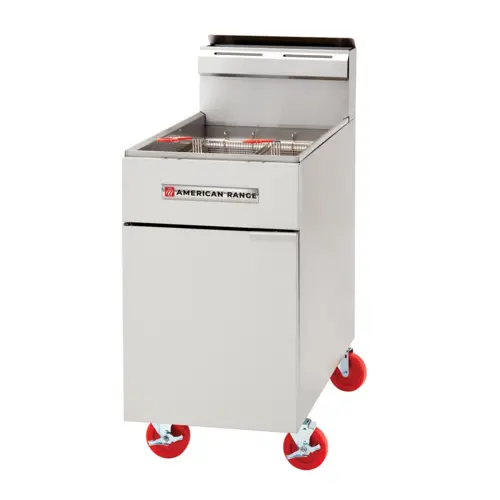 American Range Af-75 75-Pound Natural Gas Floor Fryer — 160,000 Btu 1