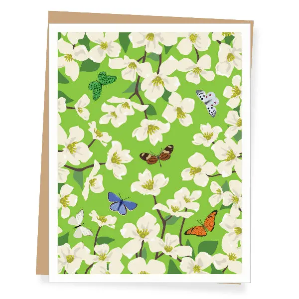 Apartment Two Blank Dogwood Greeting Card – Single Or Boxed Stationery 1