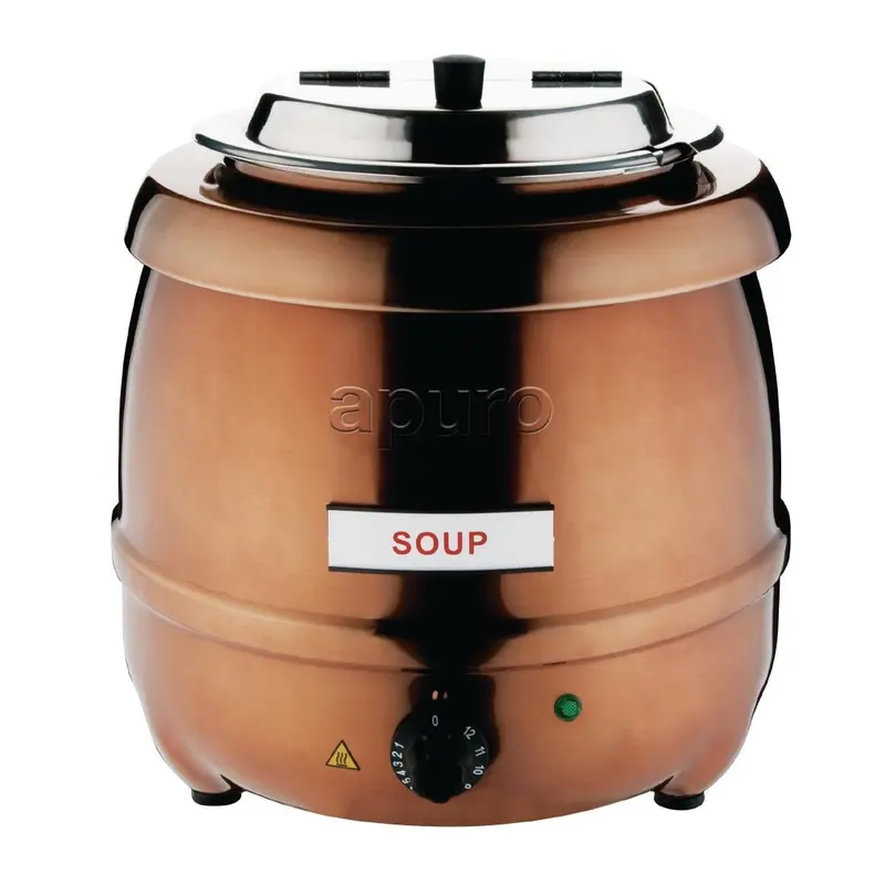 Apuro 10-Liter Copper-Finish Soup Kettle – Cp851-A 1