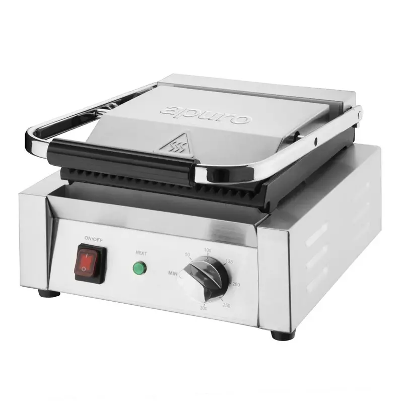 Apuro Cu600-A Bistro Ribbed Contact Grill 1