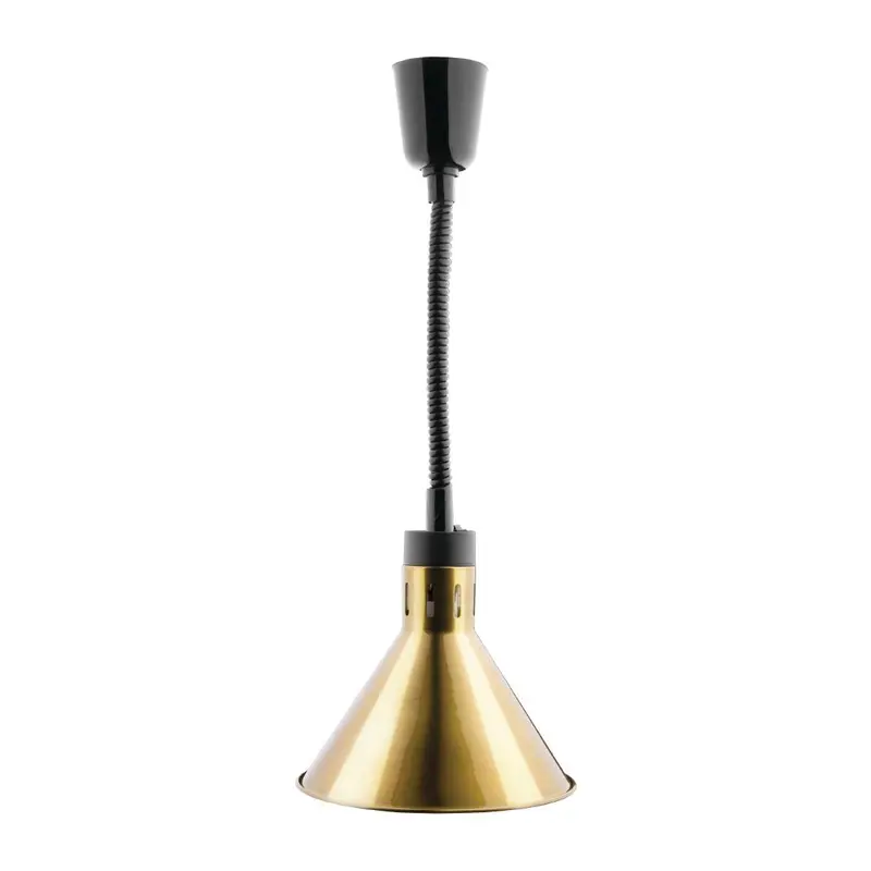 Apuro Gold-Finish Conical Retractable Heat Lamp Shade – Dy465-A 1