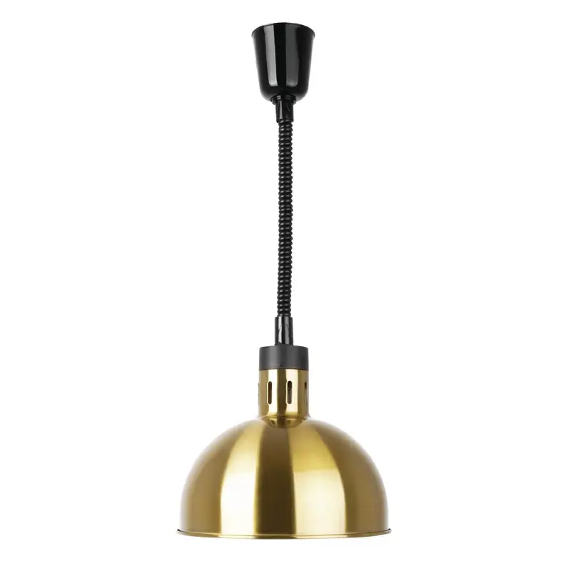 Apuro Pale Gold Dome Retractable Heat Lamp Shade – Dy462-A 1