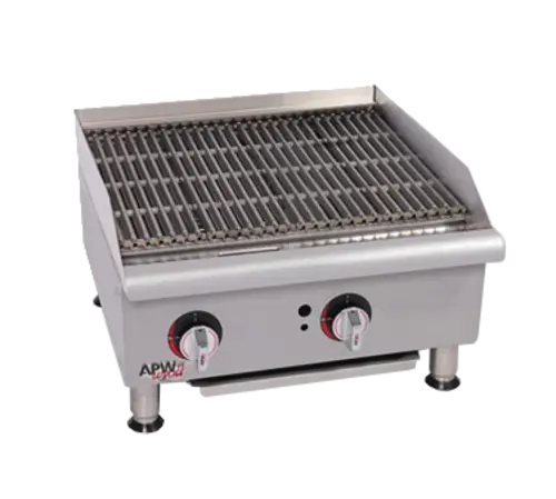 Apw Wyott Gcb-18S 18-Inch Countertop Radiant Gas Charbroiler 1