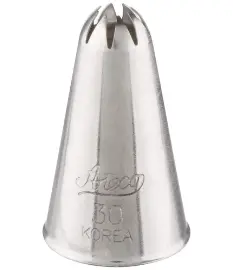 Ateco 030 Stainless Steel Ruffle Piping Tip – Fine Detailing Tool 1