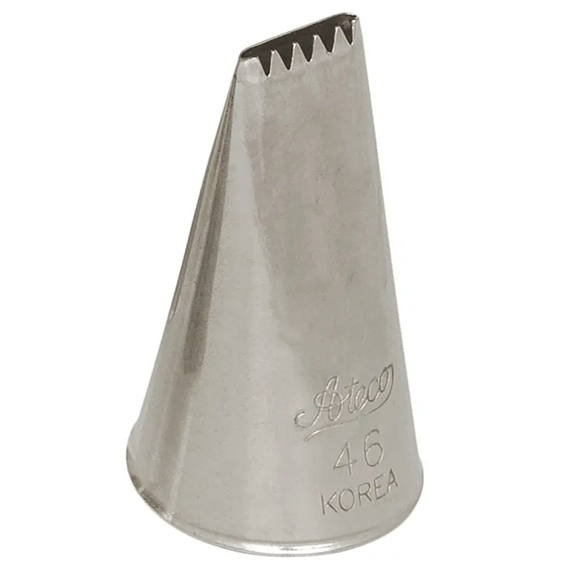 Ateco #46 Seamless Stainless Steel Basketweave Piping Tip 1
