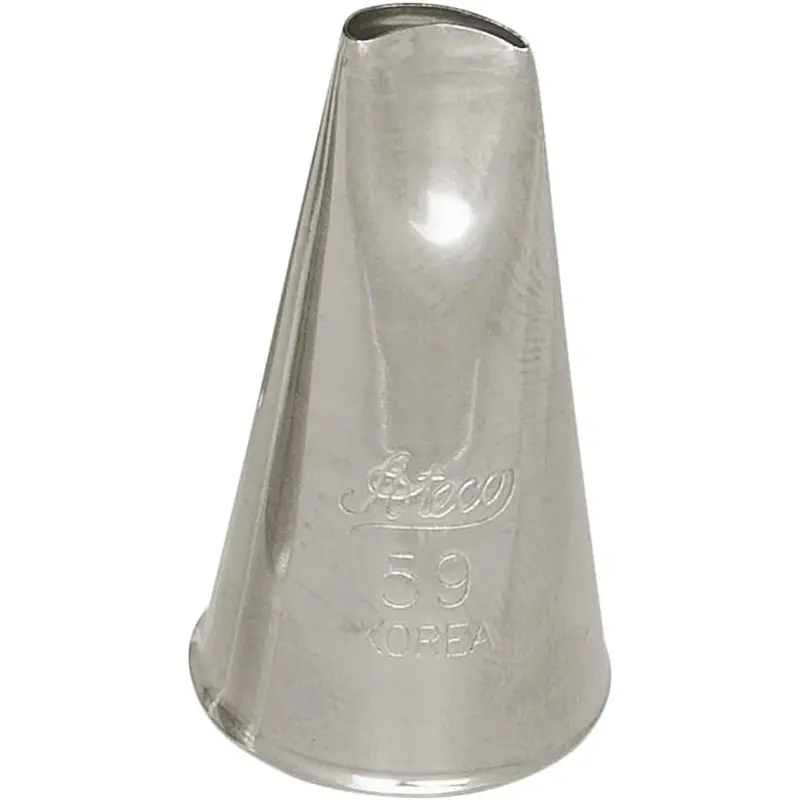 Ateco 59 Curved Petal Tube – Stainless Steel Tip For Dimensional Blooms 1