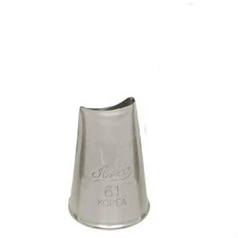 Ateco 61 Curved Petal Piping Tip – Stainless Steel Rose And Flower Tool 1