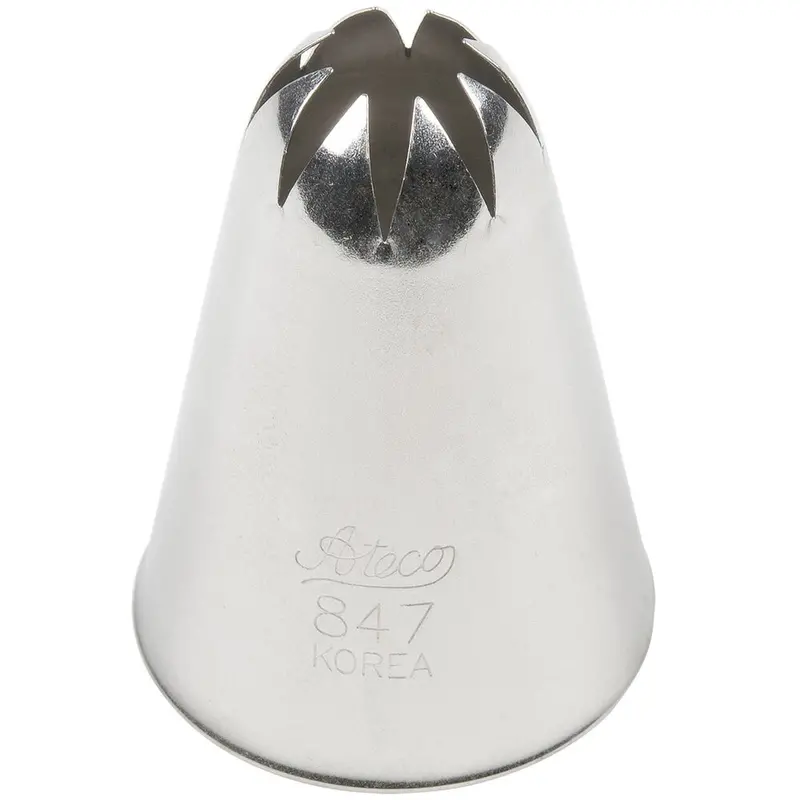 Ateco 9/16" Closed Star Piping Tip — Commercial-Grade Stainless Steel 1