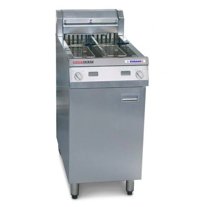 Austheat Af822 Dual-Tank Freestanding Electric Deep Fryer 1