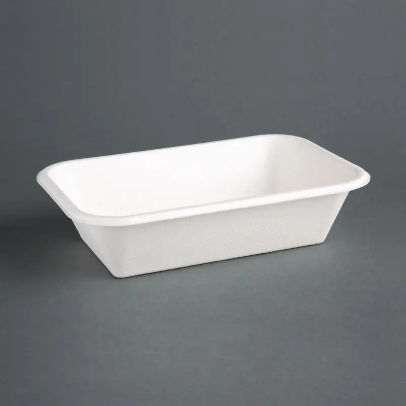 Bagasse Food Trays – 910Ml Compostable, 50-Pack (Dw349) 1