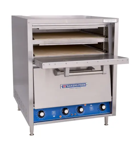 Bakers Pride P44-Bl Dual-Deck Electric Pizza Oven – Brick-Lined Hearthbake Series (208V) 1