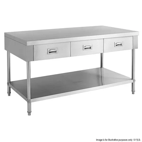 Balanced Workbench With 3 Drawers & Undershelf – 1500Mm Swbd-7-1500 1