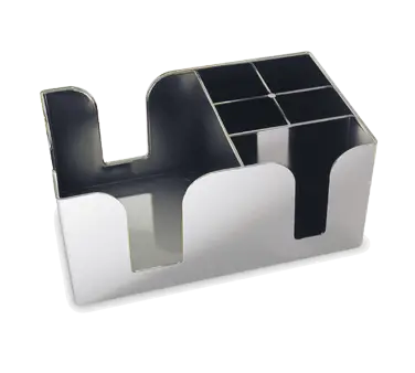 Bar Caddy & Napkin Holder Combo – Space-Saving Serving Station By Crown Brands 1