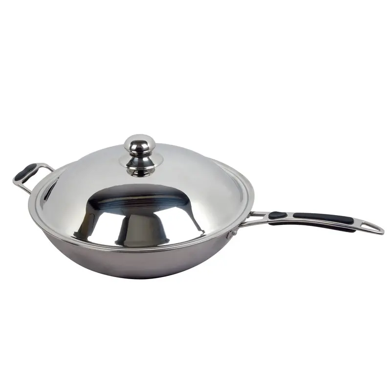Benchstar 360Mm Induction-Compatible Wok With Lid – Iw-Woklid36 1
