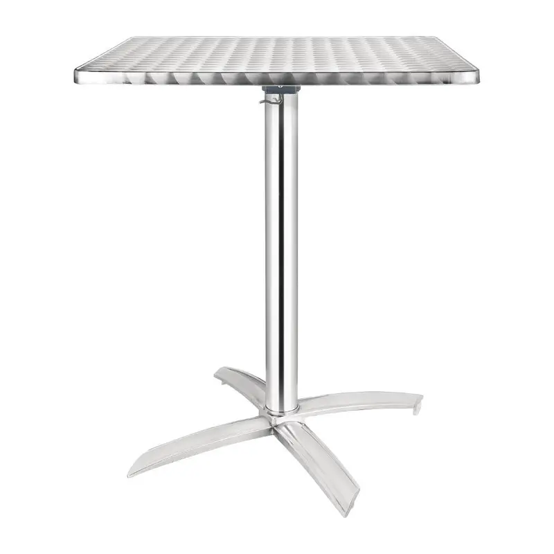 Bolero 600Mm Flip-Top Stainless Steel Square Table – Cg838 1