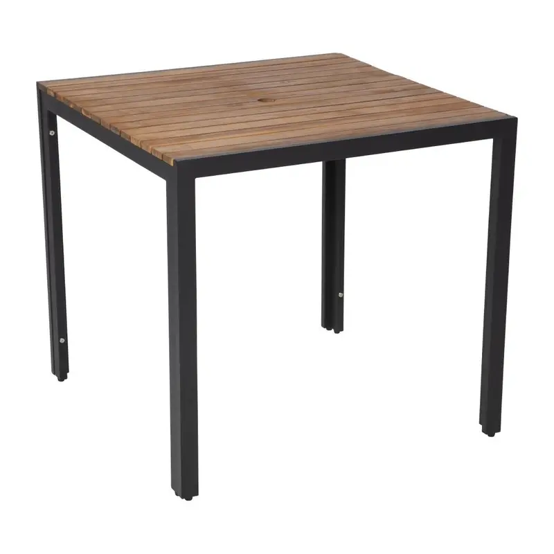 Bolero 800Mm Square Acacia & Steel Table – Ds152 1