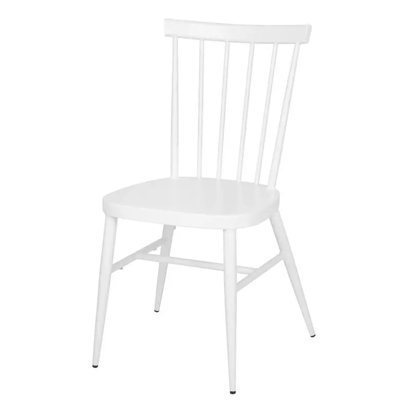 Bolero Dp718 Windsor White Aluminium Dining Chairs – 4-Pack Modern Seating 1